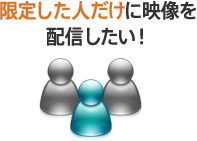 限定した人だけに映像を配信したい！